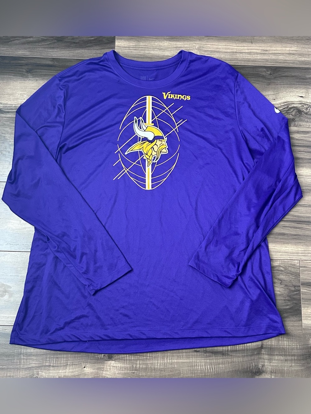 Nike Minnesota Vikings Legend Icon NFL Mens 3XL LS Training Shirt Purple